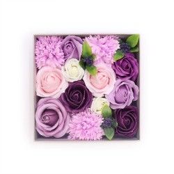 CAJA FLORES DE JABÓN LAVANDA