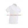 PACK 5 POLOS MANGA CORTA BLANCOS
