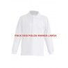 PACK DOS POLOS MANGA LARGA BLANCOS