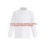 PACK CINCO POLOS (3 MANGA CORTA Y 2 MANGA LARGA)